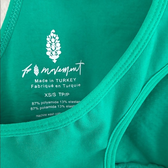 FP Movement by Free People Turquoise Racerback Sports Bra - Picture 4 of 4